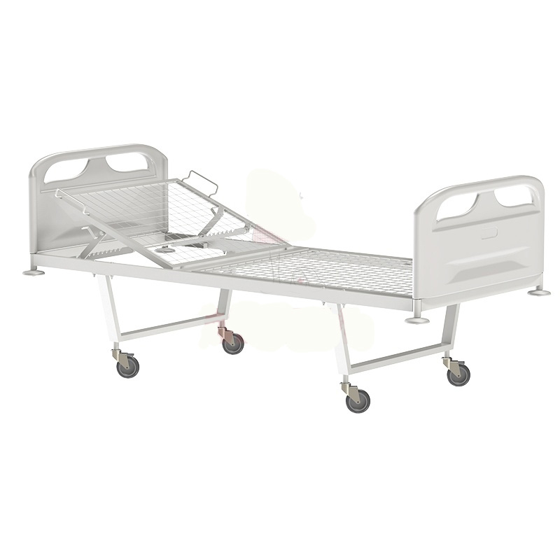 Кровать общебольничная с подголовником КФО-01-МСК, на колесах (код МСК-101П)
