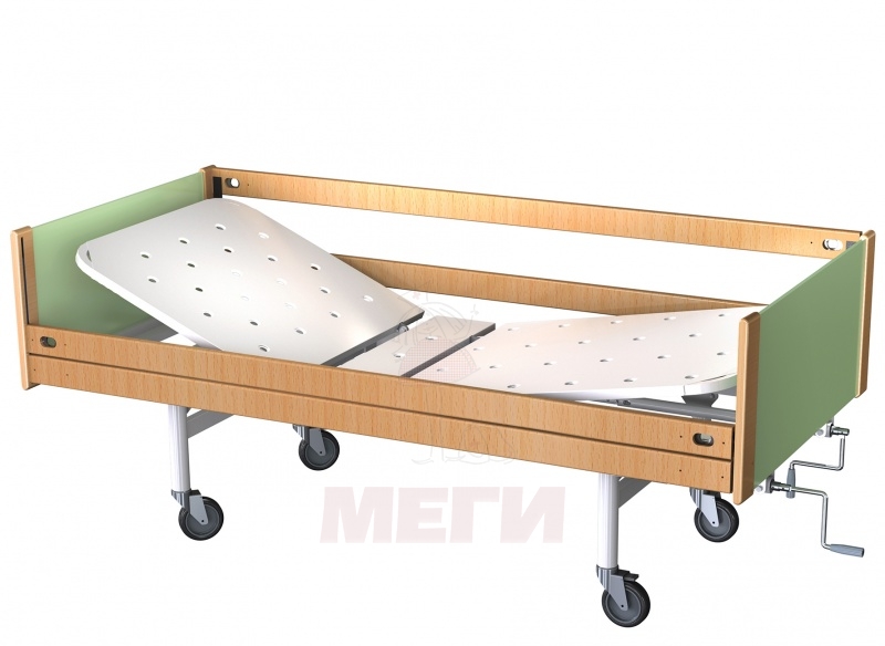 Кровать медицинская функциональная двухсекционная КФ2-01-МСК (код МСК-6102)
