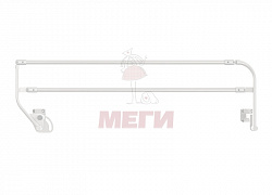 Боковые ограждения металлические реечные складные (пара) МСК-109